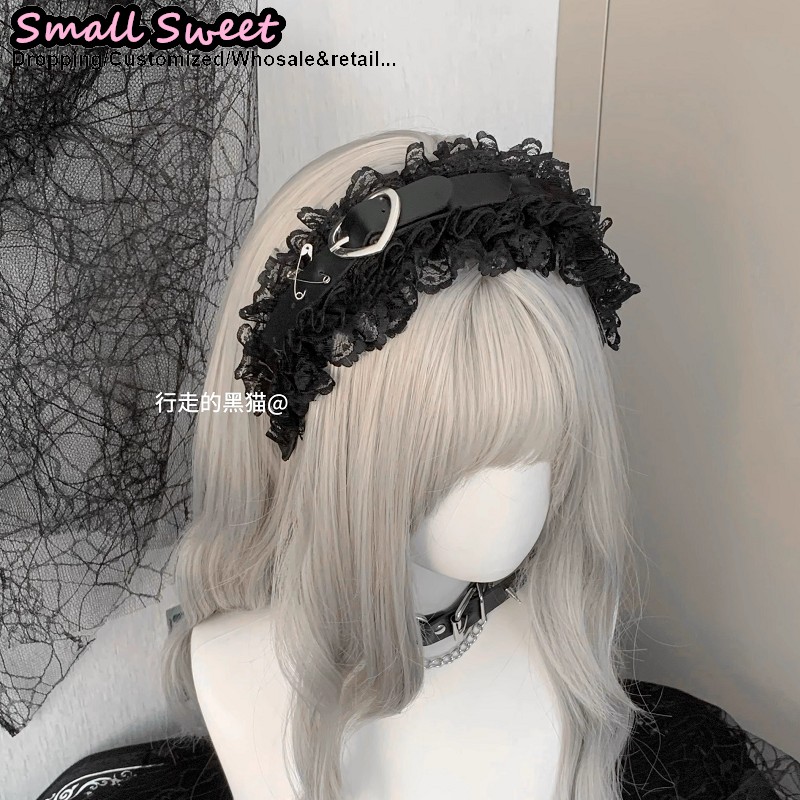 Leatherwork Pony - Acessórios de Cabelo Góticos Harajuku Lolita