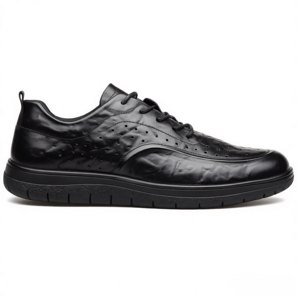 Leather Work Outfit - Sapatos casuais de couro genuíno, elegante,