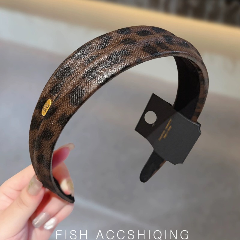 Leatherwork Pony - Novo outono inverno leopardo impressão couro