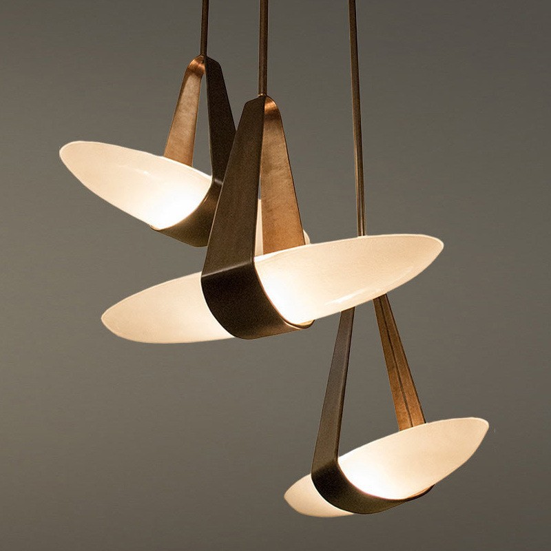 Leatherwork Desk - Nordic Designer Leather LED Chandelier, Mesas