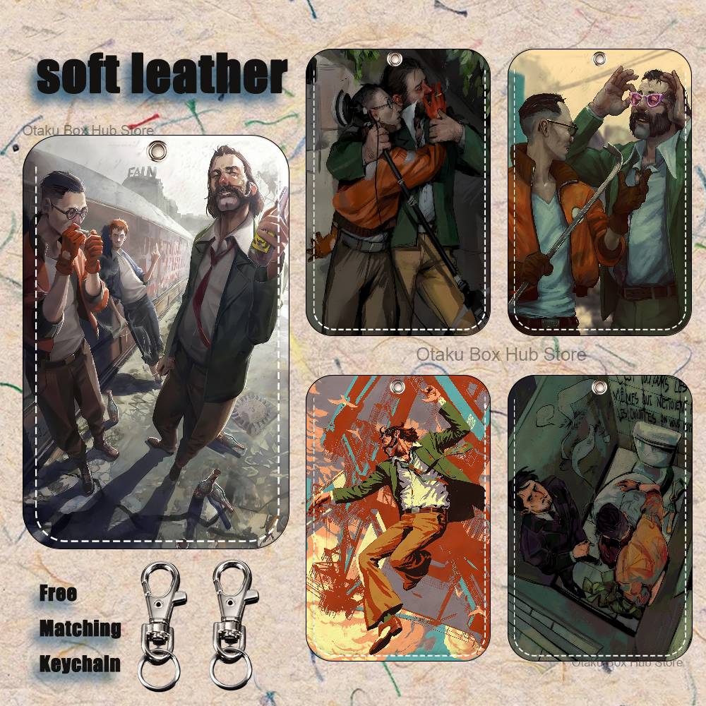 Leather Work - Jogo d-disco e-elysiums titular chaveiro para