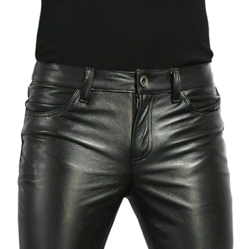 Leather Work Pants - Escolha calças de couro do plutônio