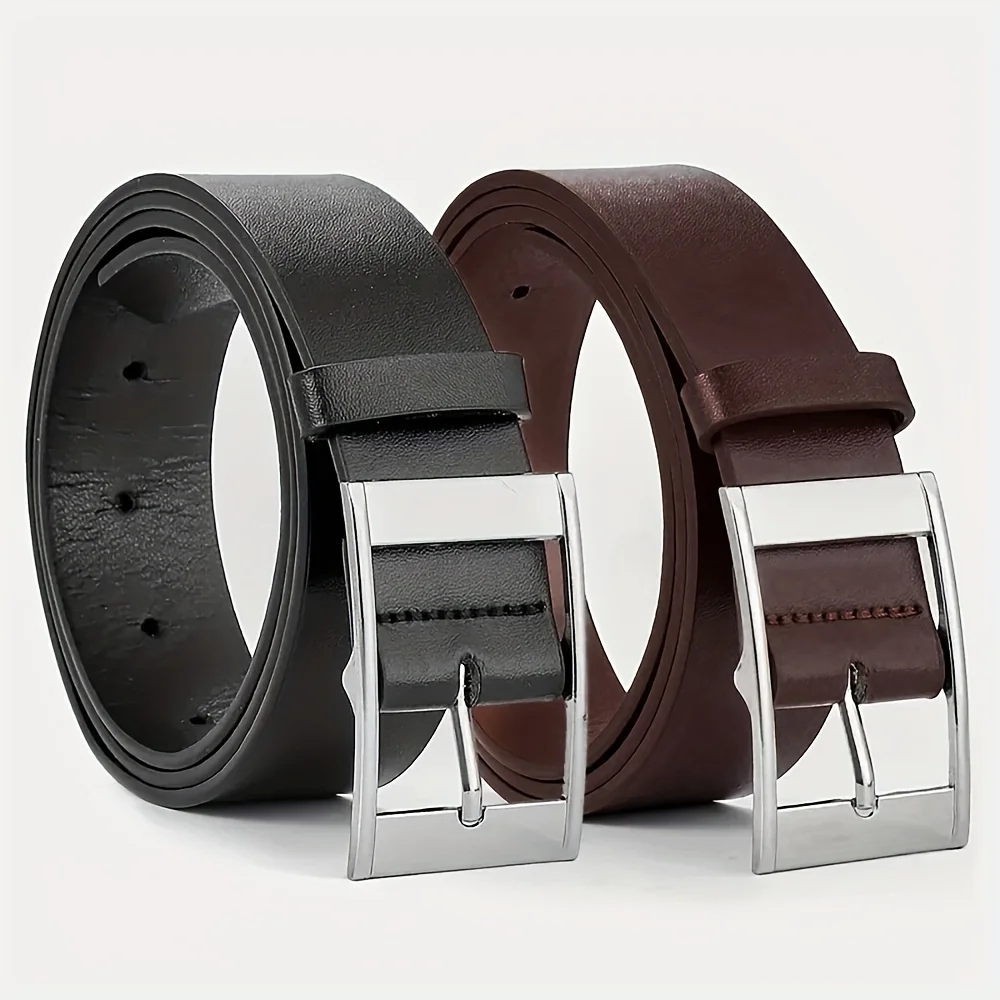 Leather Work Jeans - Novo cinto de luxo para homens