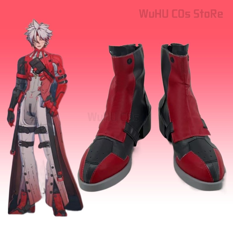 Leather Work Pants - Jogo wuthering ondas cicatriz cosplay sapatos