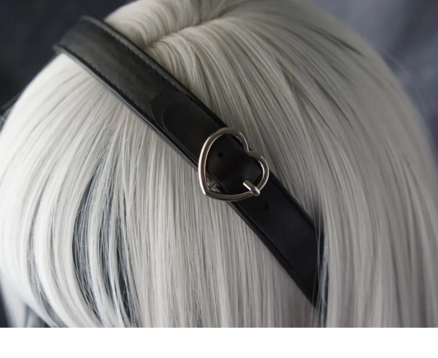 Leatherwork Pony - Balde de couro gótico bandana harajuku