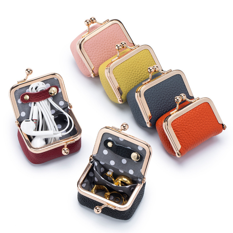 Leatherwork Wallet - Mini Bolsa de Moedas de Couro