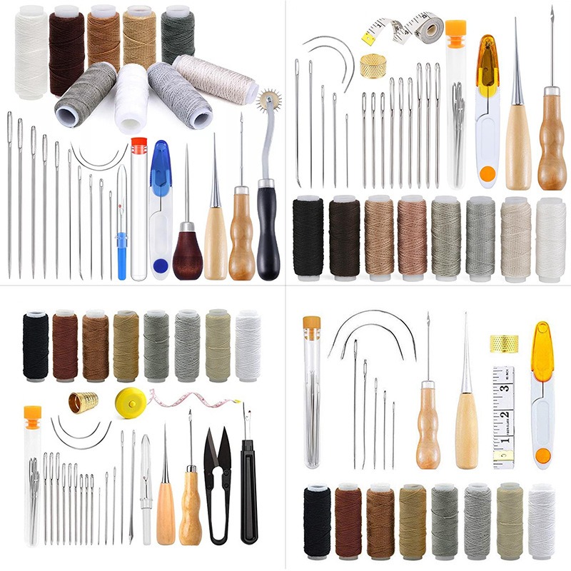 Leatherwork Hand Sewing Needles - Kit de ferramentas para trabalho de