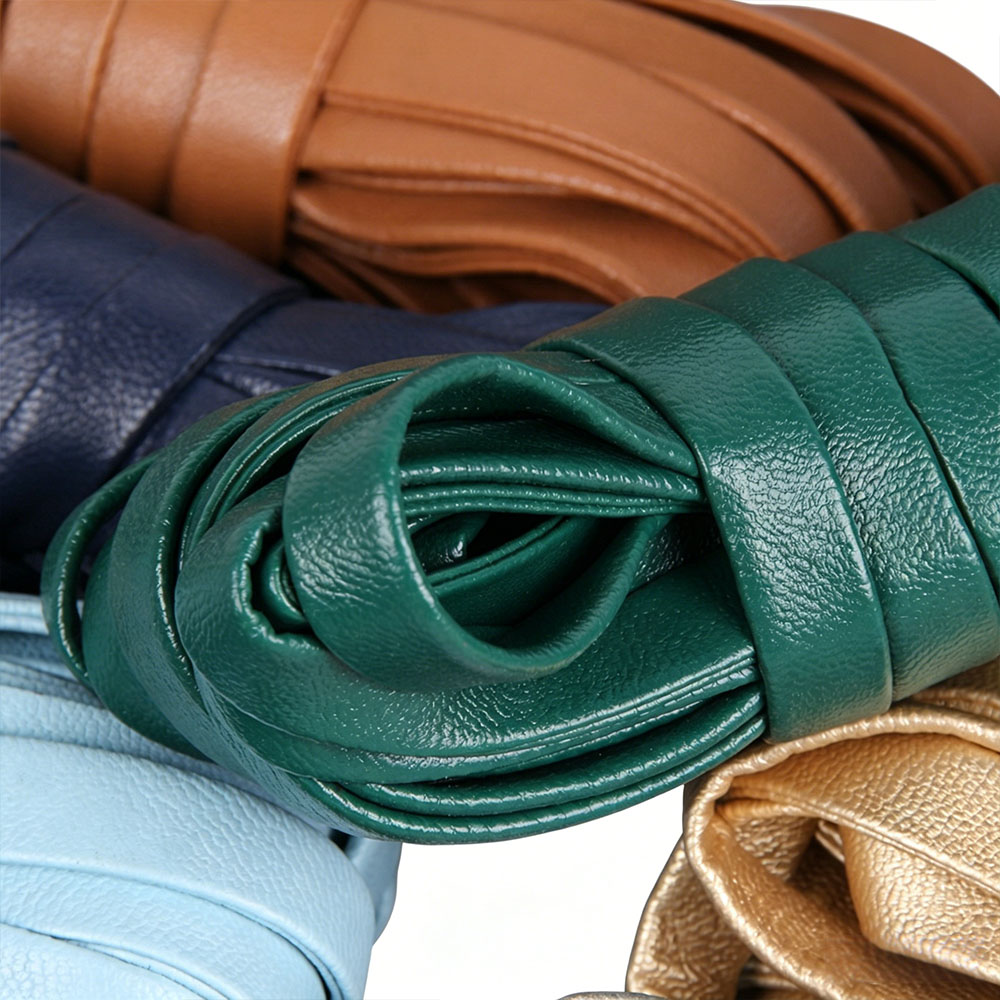 Leatherwork Pony - Corda de Couro PU Colorida de