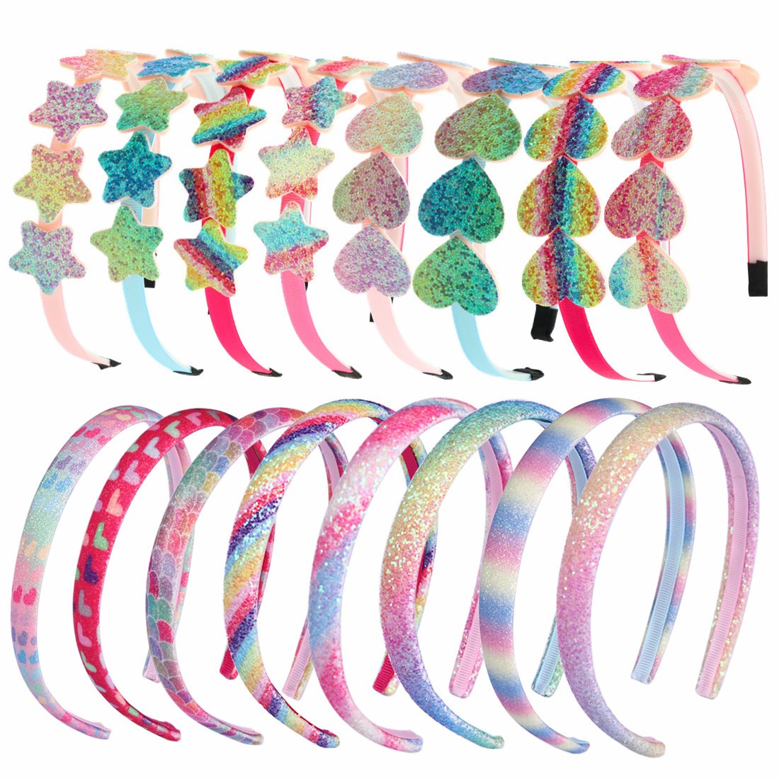 Leatherwork Pony - 1pc bonito coração estrela headbands meninas