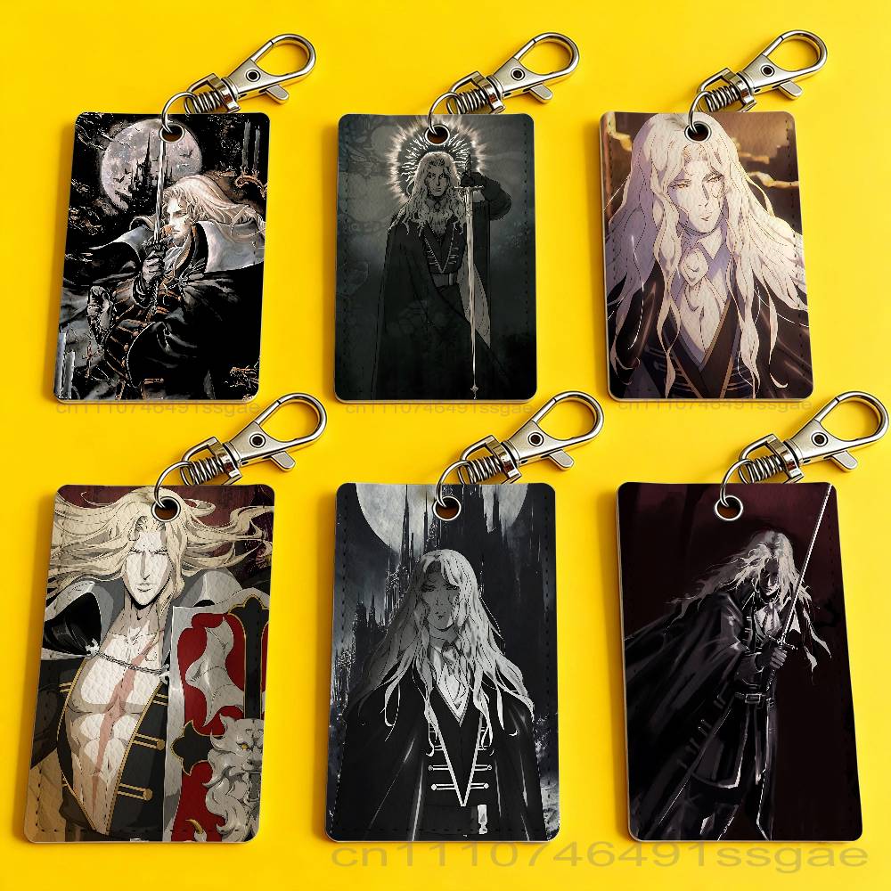 Leather Work - Chaveiro porta-crachá Game C-Castlevania Alucard para