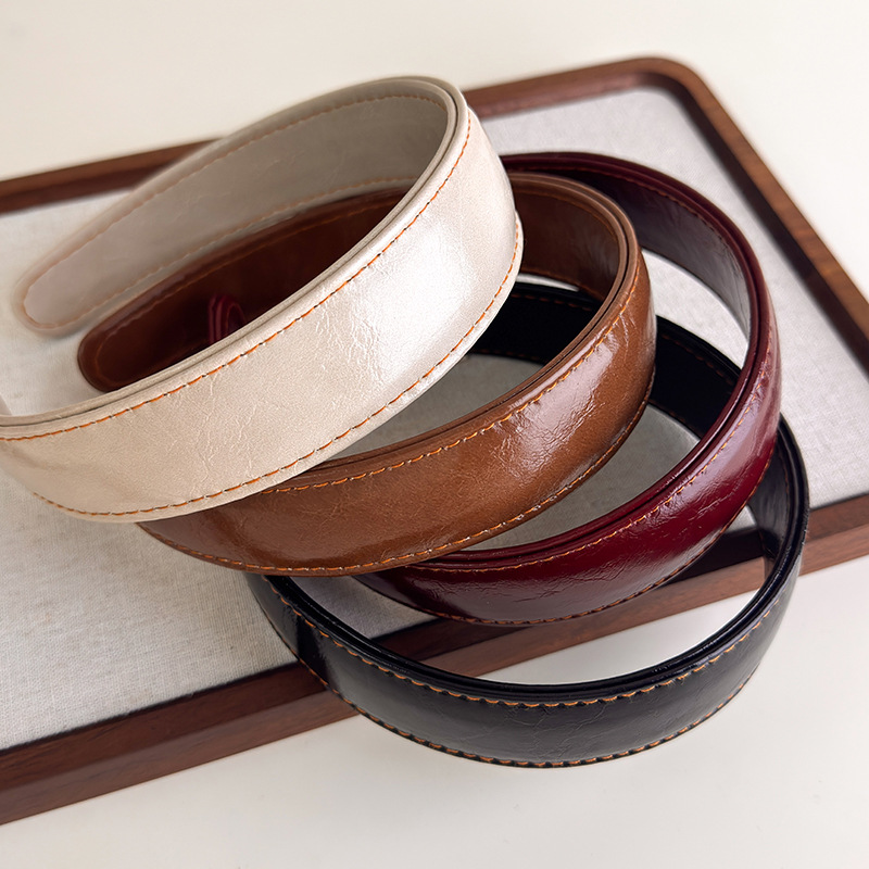 Tiaras de couro simples cor só - Leatherwork Pony avaliação e preço