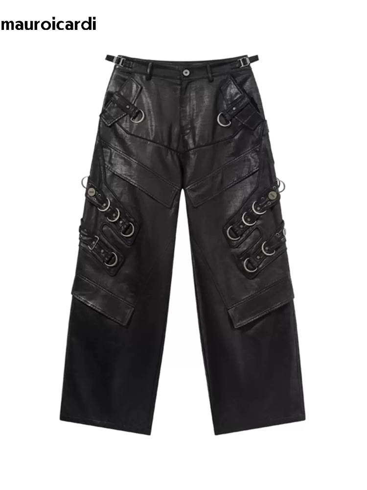 Mauroicardi primavera outono l - Leather Work Pants avaliação e preço