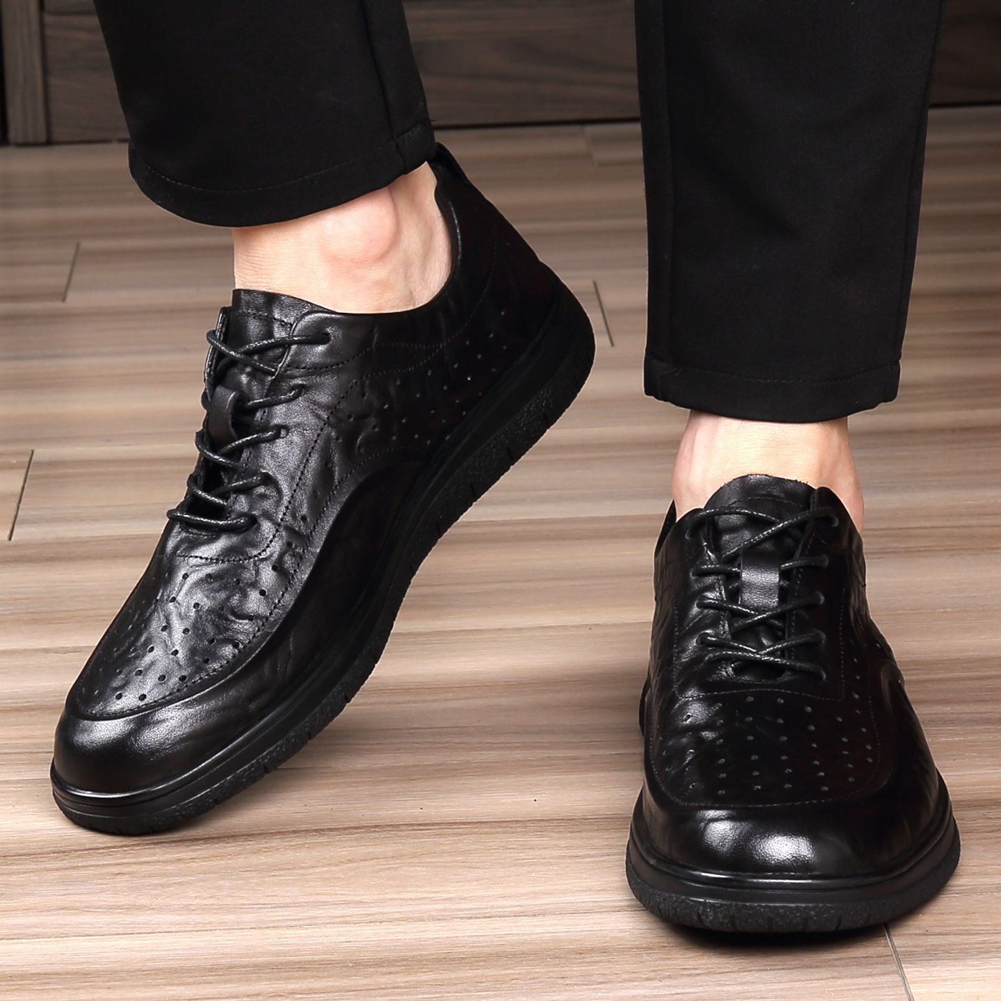 Sapatos casuais de couro genuí - Leather Work Outfit avaliação e preço