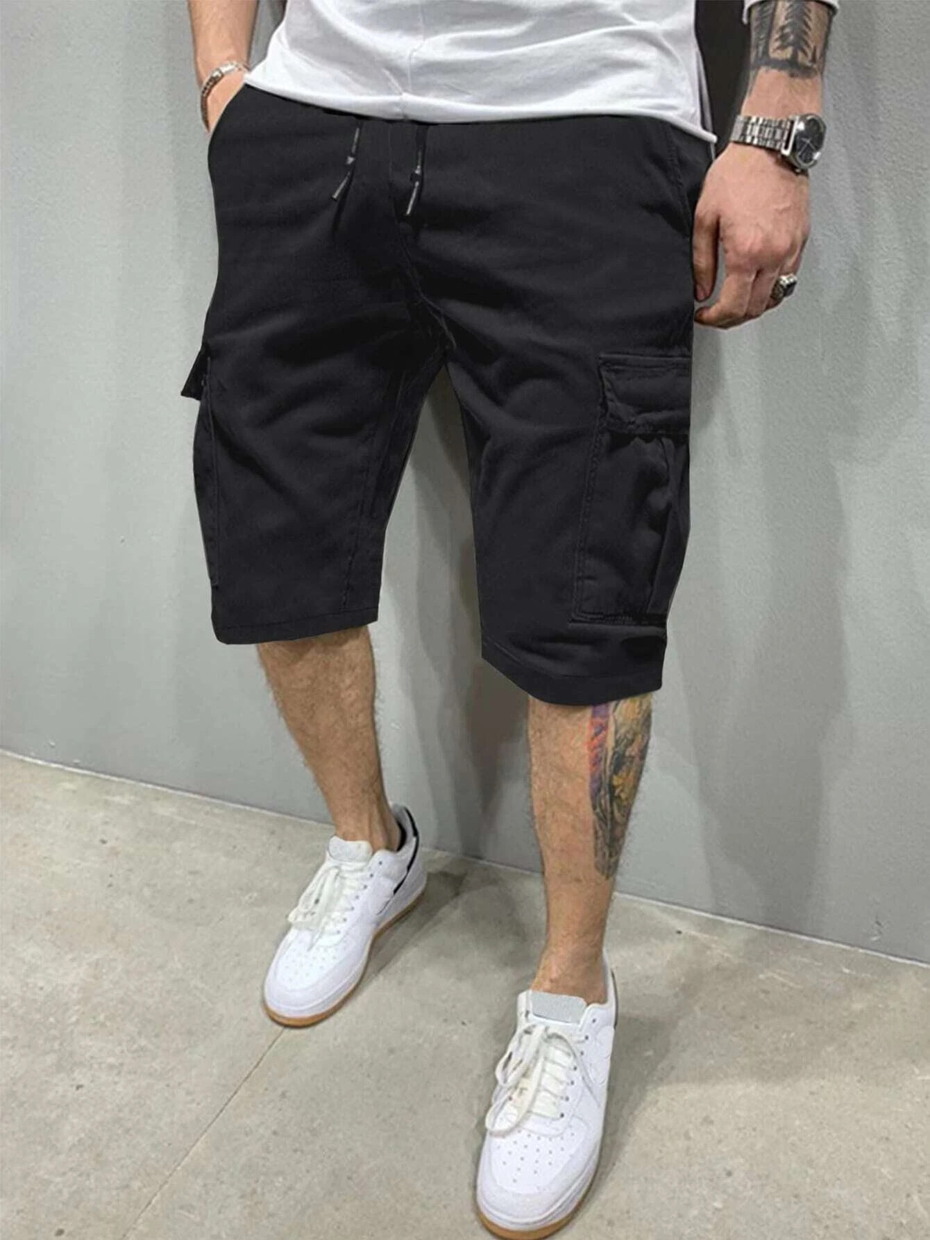 Calças cortadas masculinas de  - Leather Work Pants avaliação e preço
