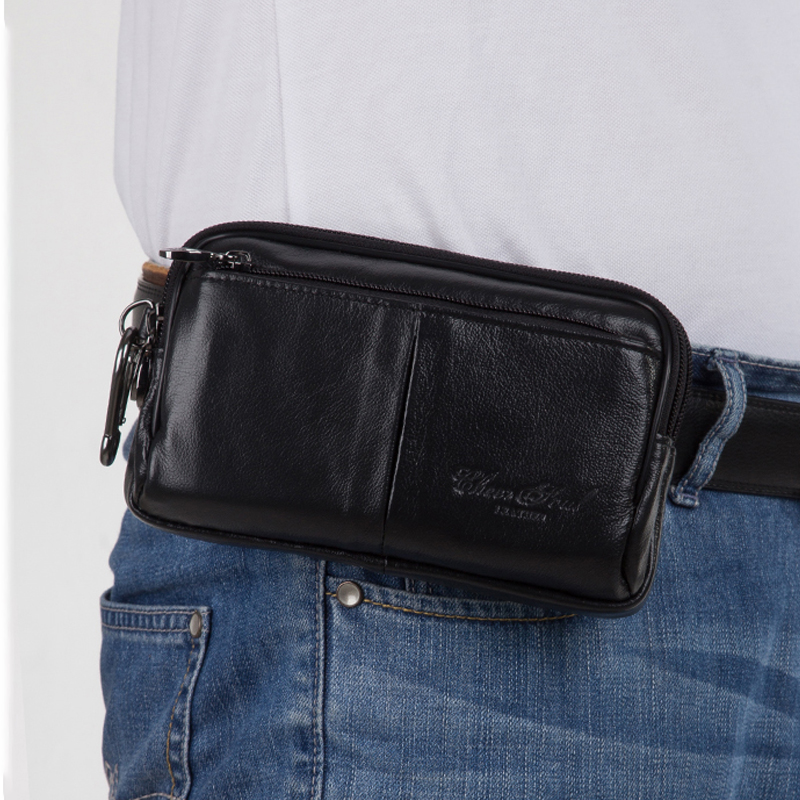 Couro genuíno Fanny Pack para  - Leatherwork Wallet avaliação e preço