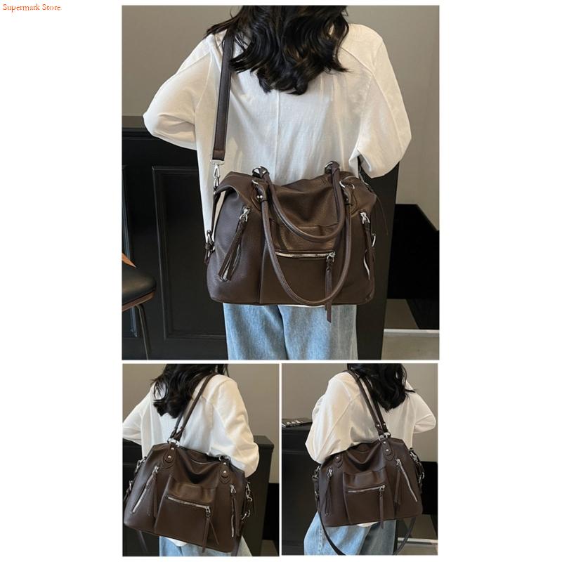 Q5we multiuso axilas saco retr - Leather Work Duffle Bag avaliação e preço