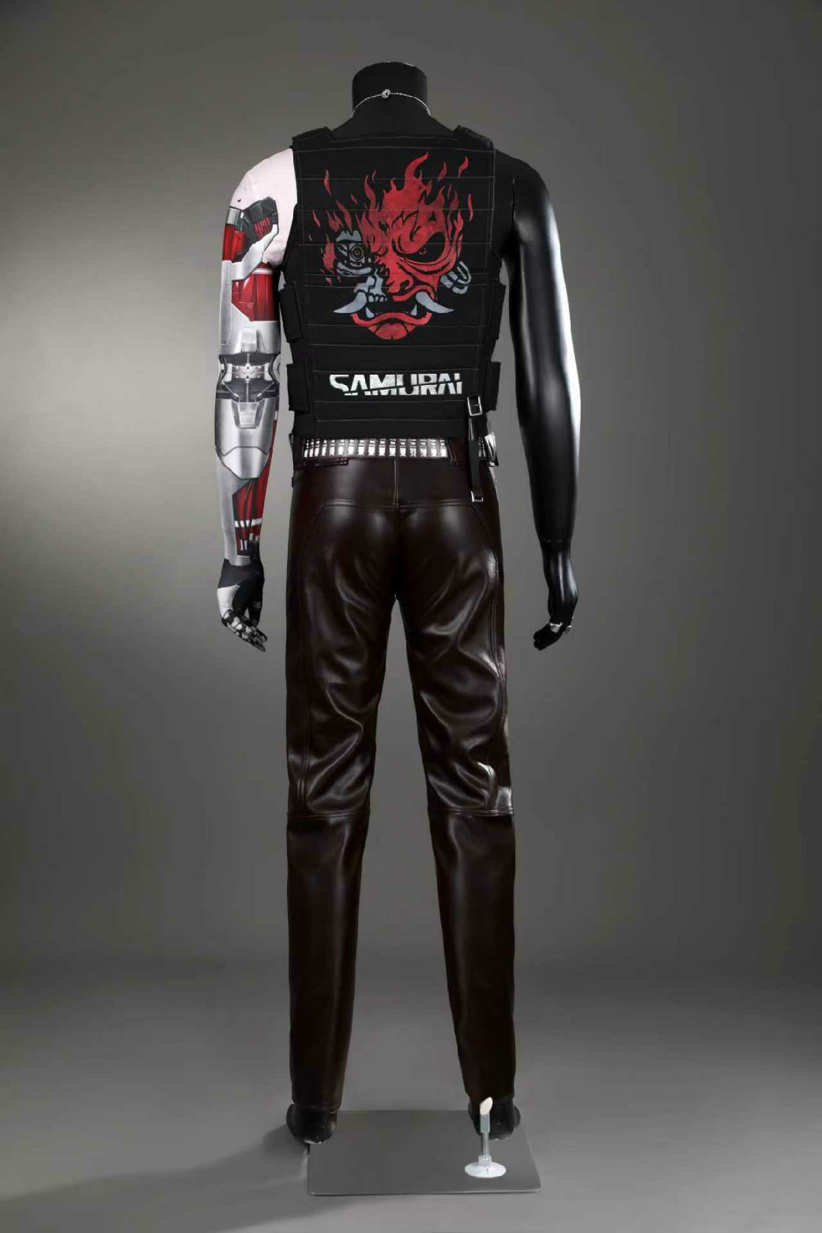 Johnny silverhand cosplay traj - Leather Work Pants avaliação e preço