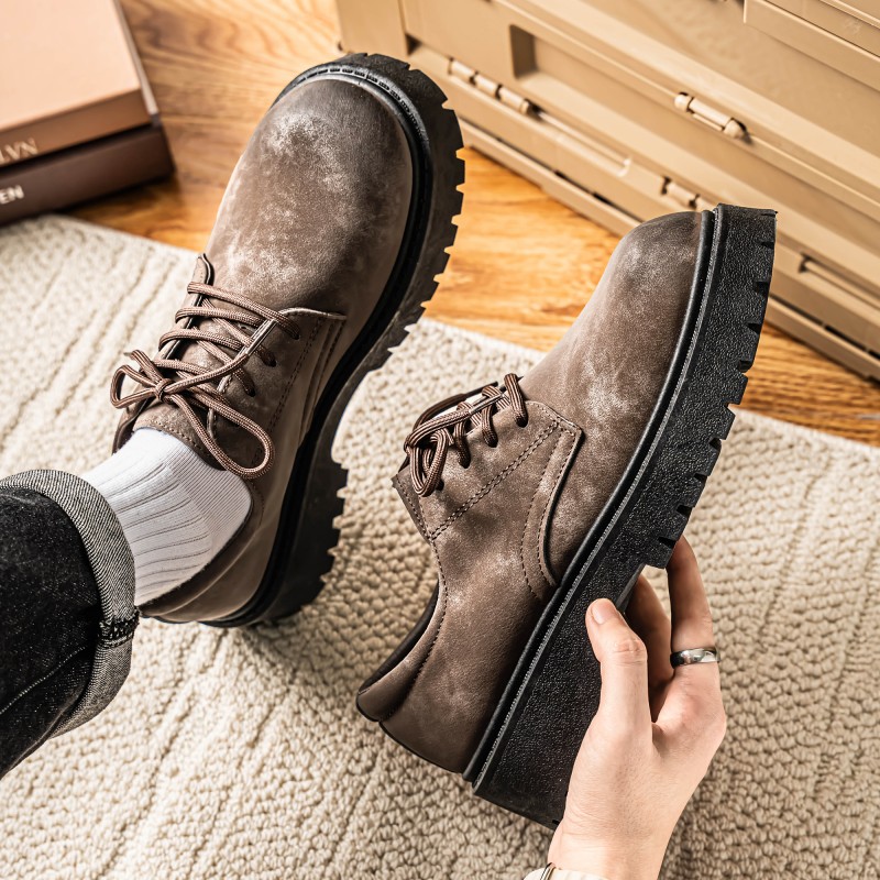 Sapatos masculinos simples, fo - Leather Work Outfit avaliação e preço