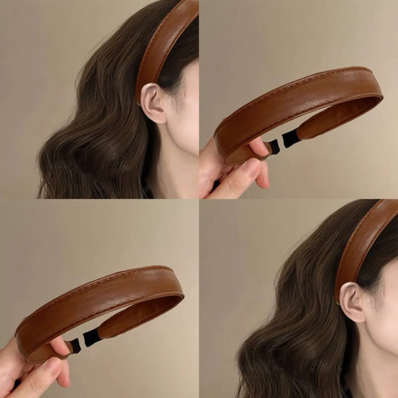 1 Unidade Tiara Retrô de Couro - Leatherwork Pony avaliação e preço
