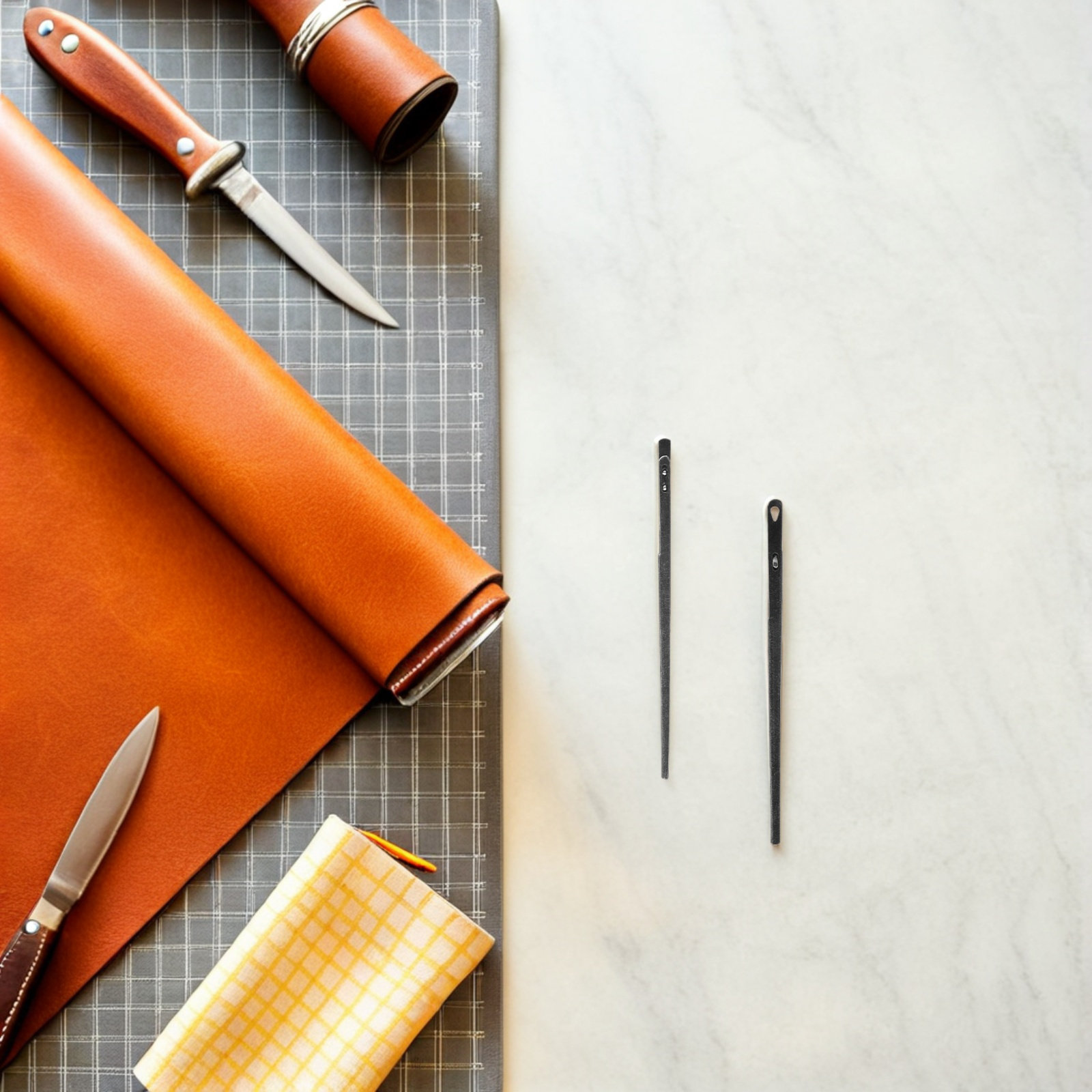 Conjunto de 8 Agulhas Ergonômi - Leatherwork Hand Sewing Needles avaliação e preço