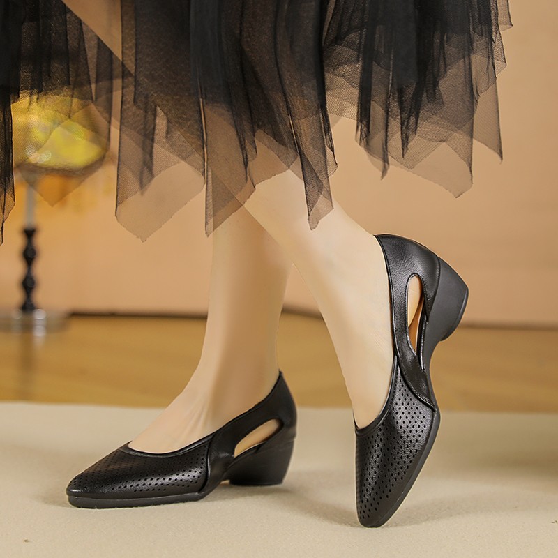 Sapatos de Cunha Femininos San - Leather Work Outfit avaliação e preço