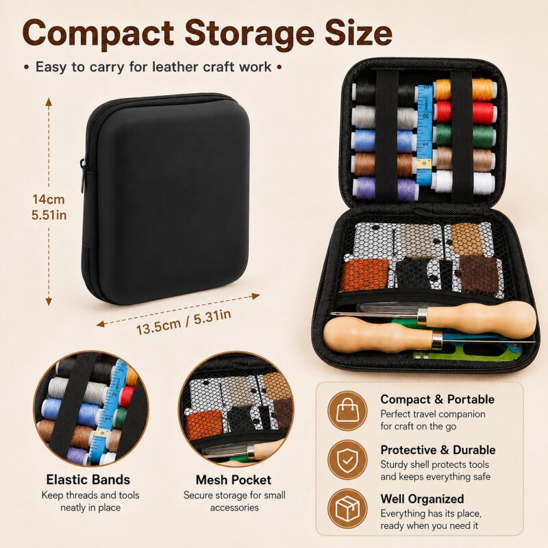 Kit de Costura em Couro com Li - Leatherwork Hand Sewing Needles avaliação e preço