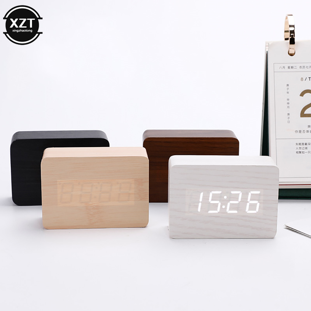 Moda despertador led relógio d - Leatherwork Desk avaliação e preço