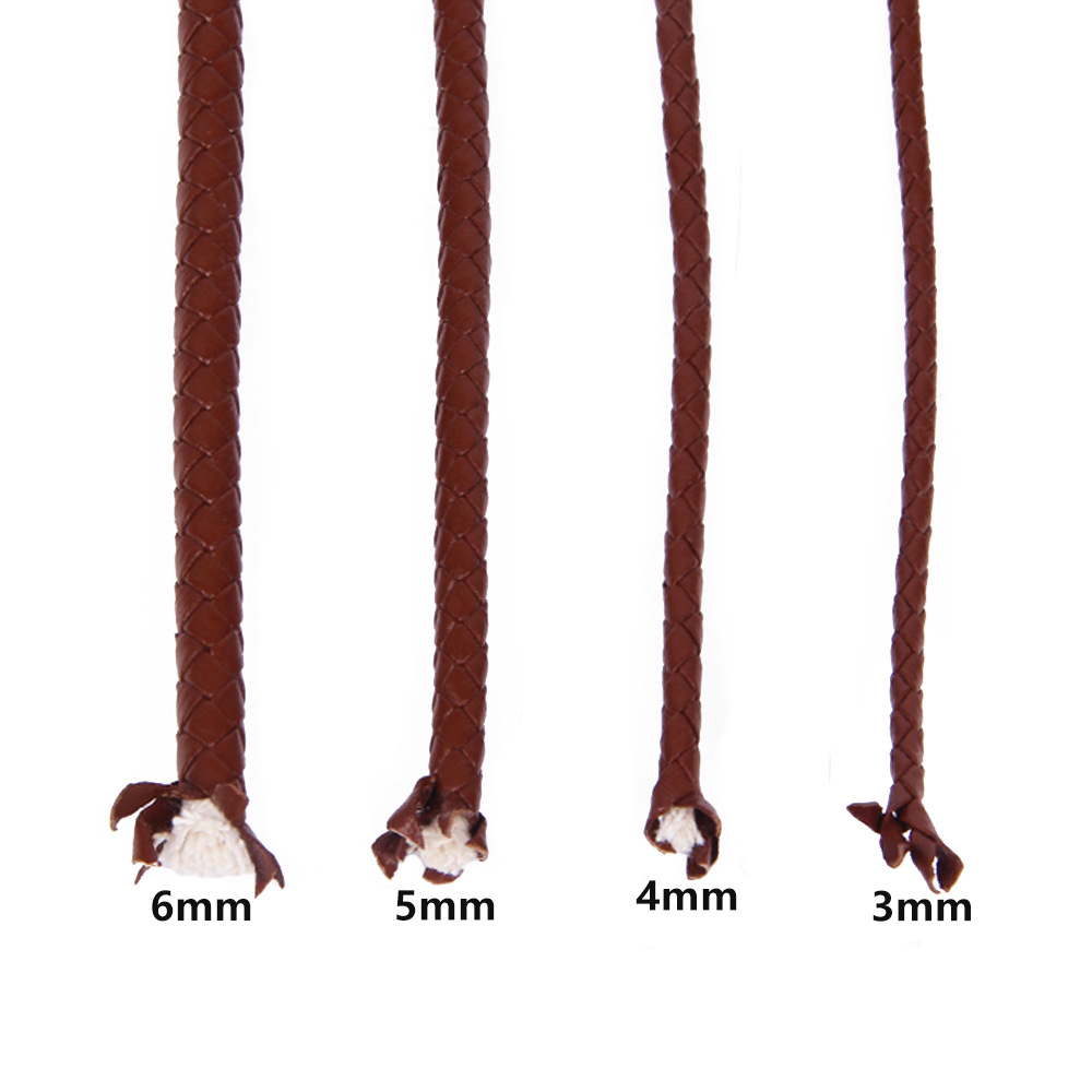 1 metro 3mm 4mm 5mm 6mm redond - Leatherwork Diy avaliação e preço