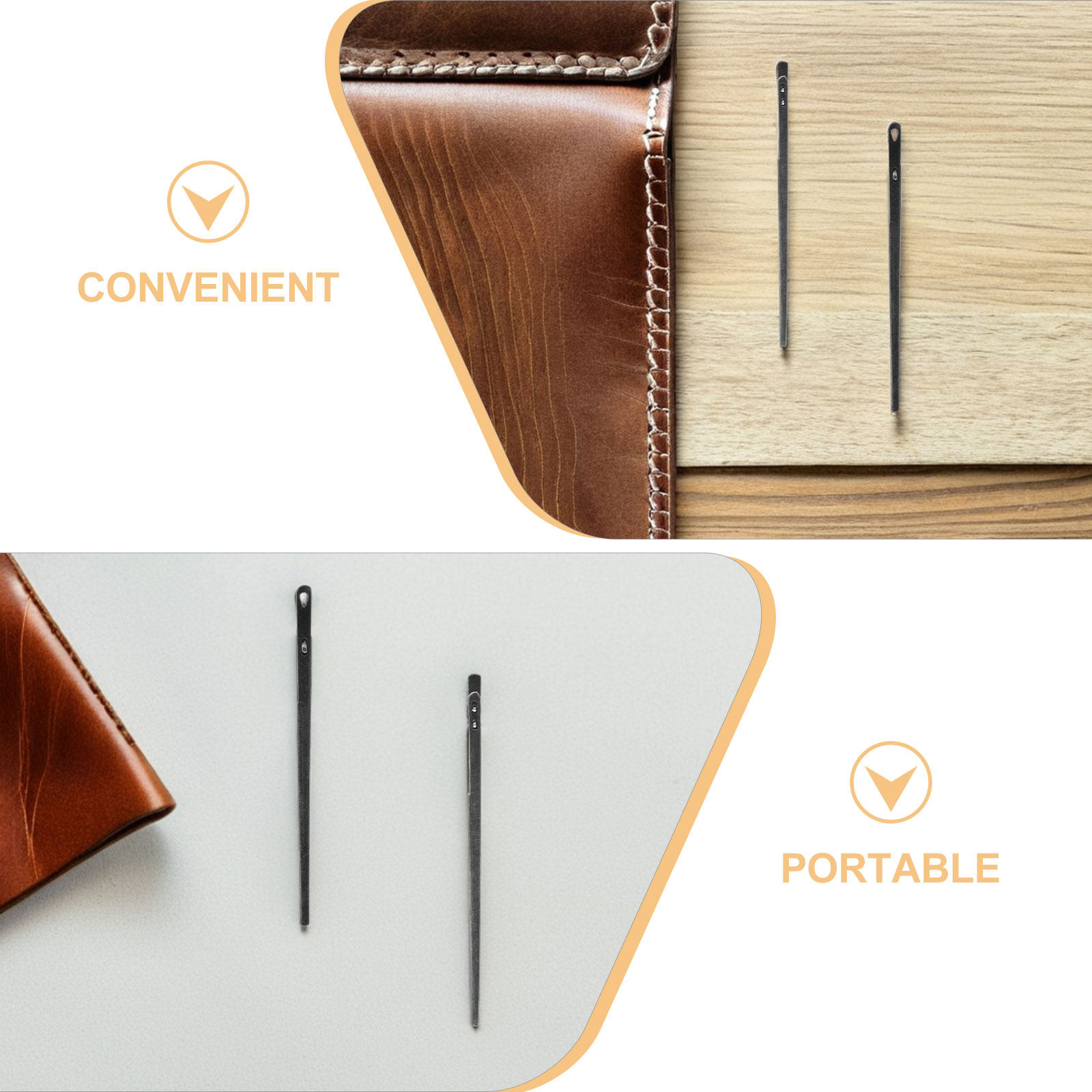 Conjunto de 8 Agulhas de Aço p - Leatherwork Hand Sewing Needles avaliação e preço