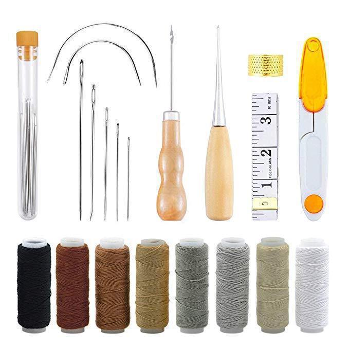 Kit de Costura em Couro, Conju - Leatherwork Hand Sewing Needles avaliação e preço