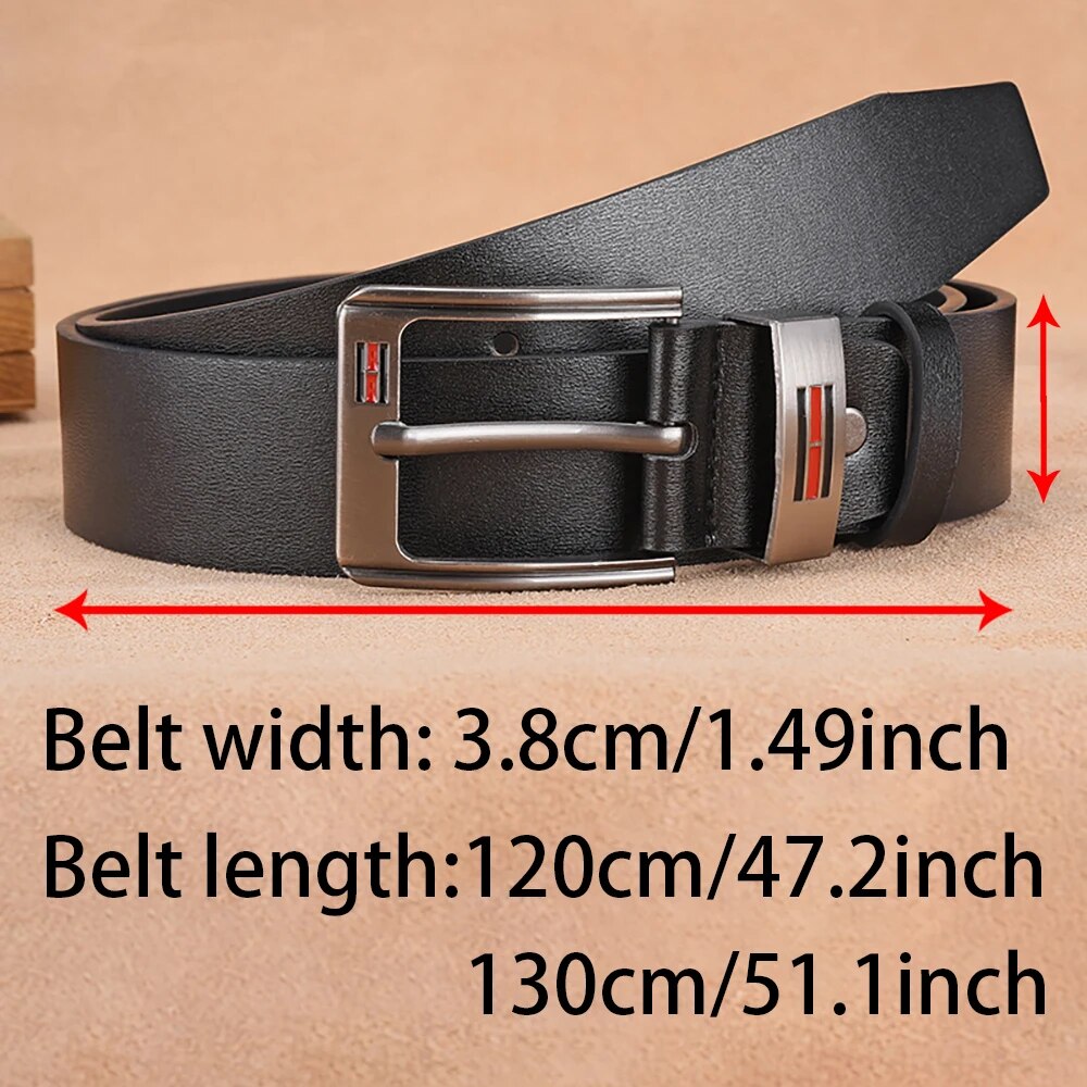 Cinto masculino casual de luxo - Leather Work Jeans avaliação e preço