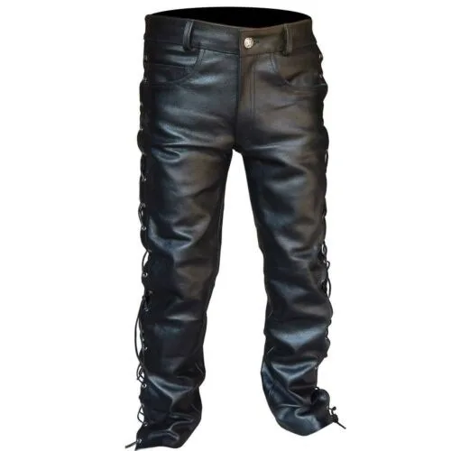 Calças medievais masculinas, l - Leather Work Pants avaliação e preço