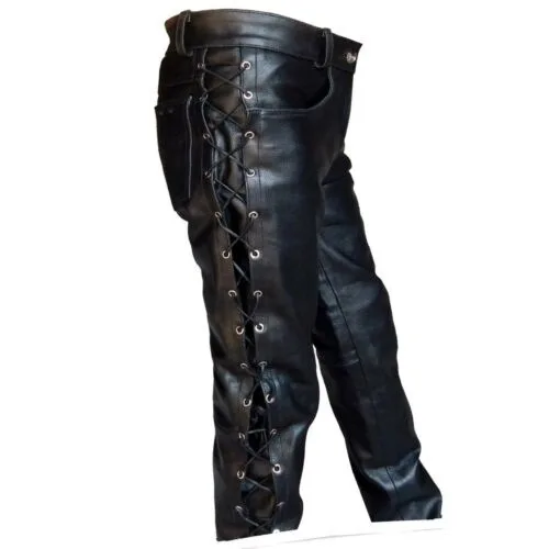 Calças medievais masculinas, l - Leather Work Pants avaliação e preço