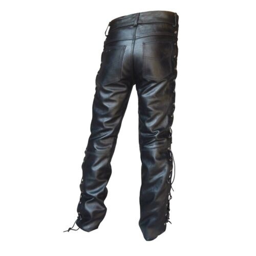 Calças medievais masculinas, l - Leather Work Pants avaliação e preço