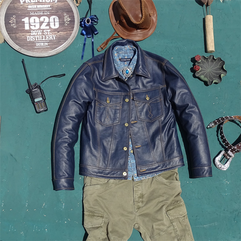   Jaqueta Masculina de Couro G - Leather Work Jeans avaliação e preço