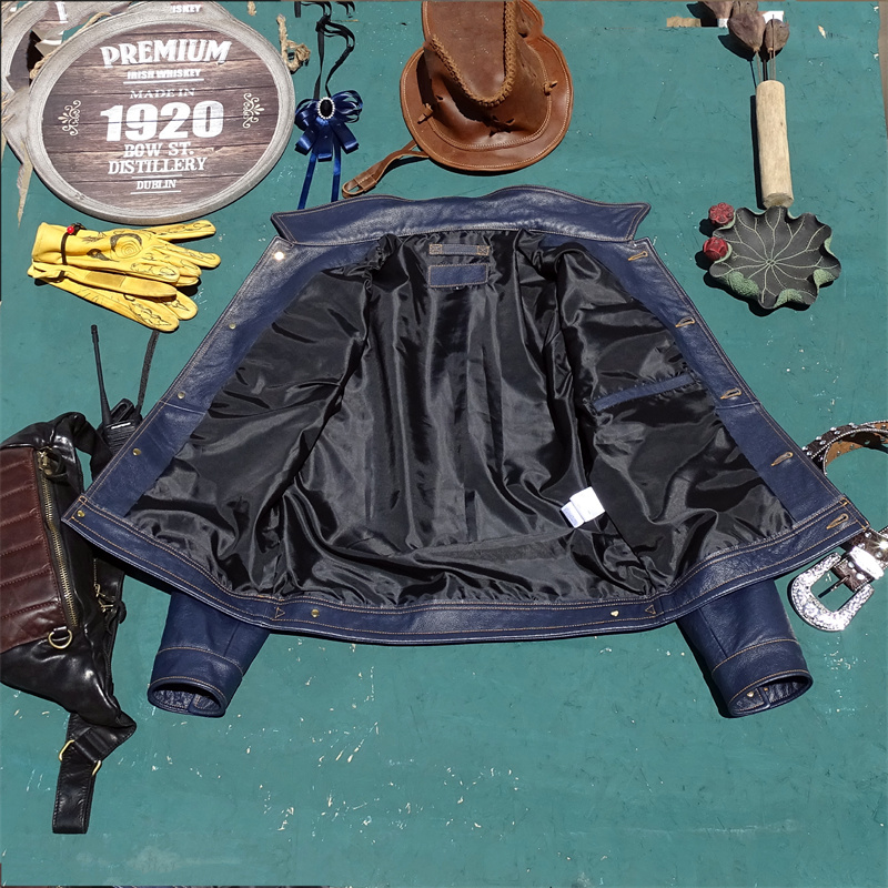   Jaqueta Masculina de Couro G - Leather Work Jeans avaliação e preço