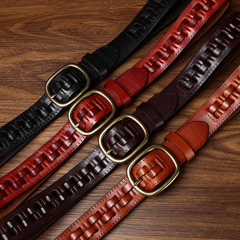 Cinto de Couro Italiano Vintag - Leather Work Jeans avaliação e preço
