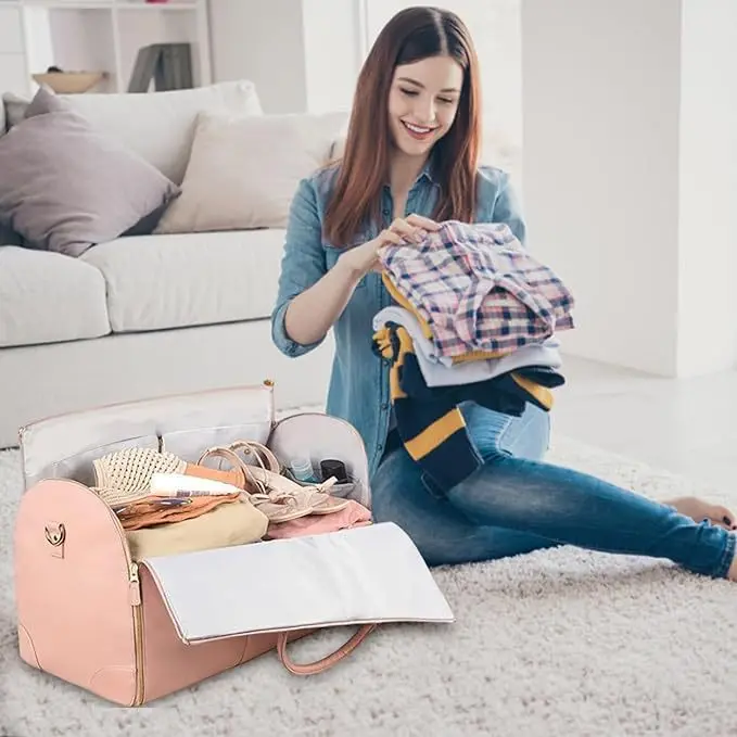 2025 Nova Bolsa de Fato de Sen - Leather Work Duffle Bag avaliação e preço